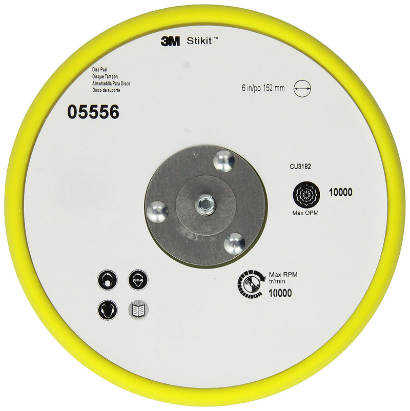 3M Stikit Low Profile Disc Pad, 05556, 6 in x 3/8 in x 5/16-24 External 1
