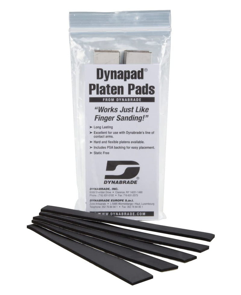Dynabrade (11025) 1/2" W X 7" L DynaPad Contact Arm Soft Platen Pads | Compatible with Dynafile, Dynafile II & Dynafile III | 3mm Thickness | 5 Pack