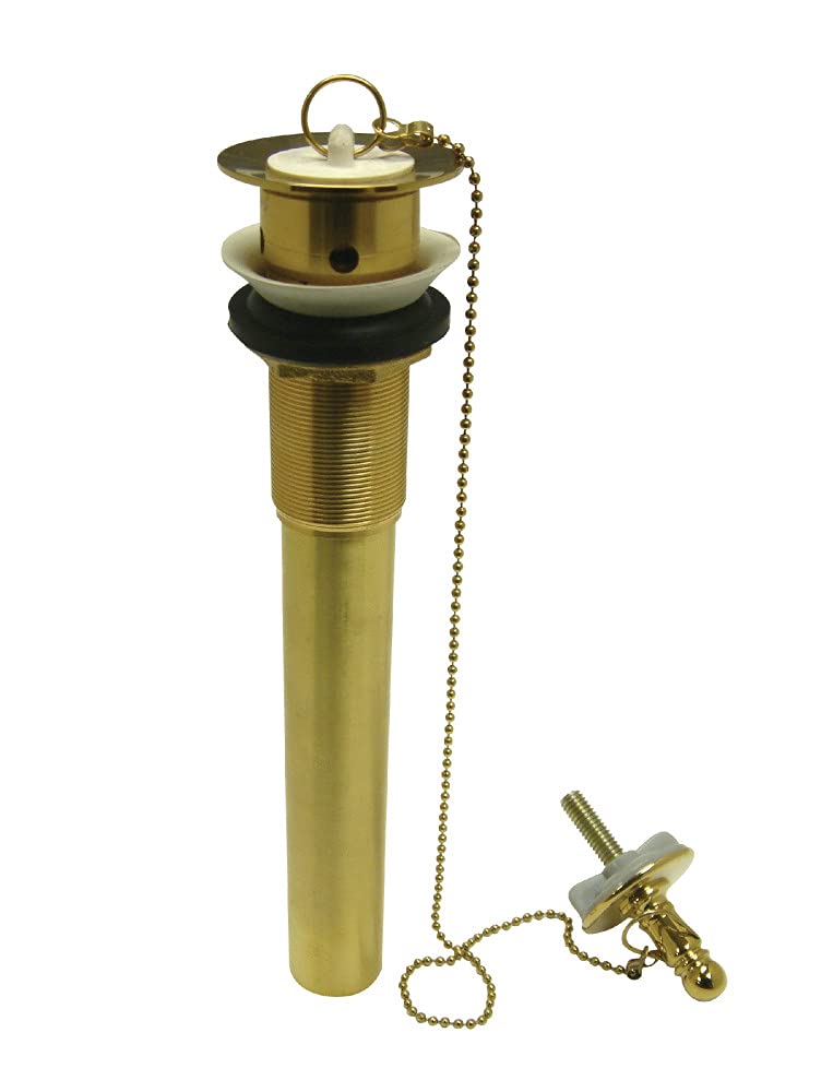 Kingston Brass CC1002 Concord 20 Gauge Pull-Out Lavatory Drain with Stopper, 2-5/16", Polished Brass