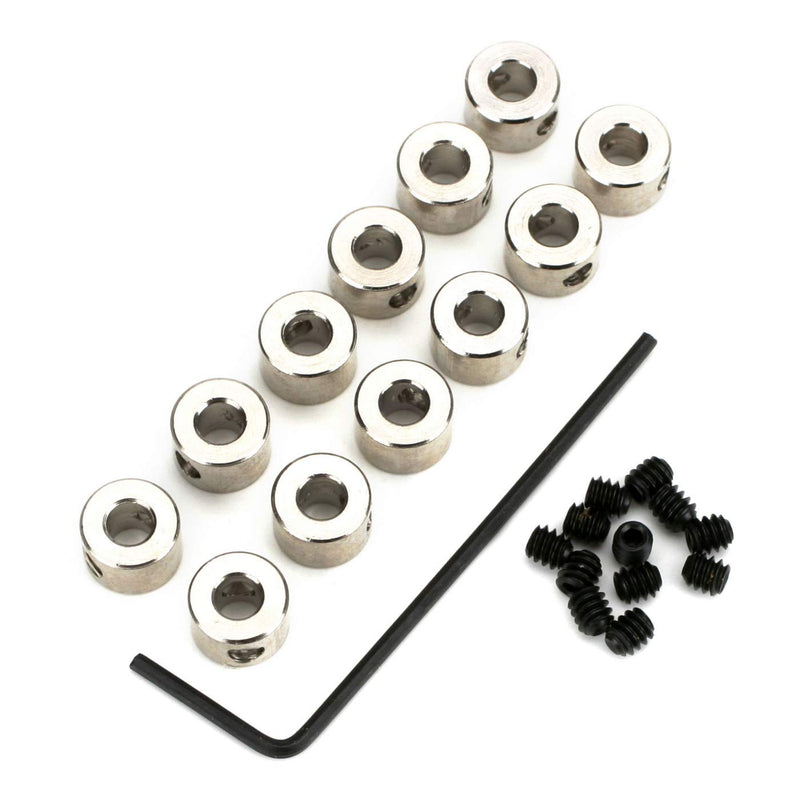 Du-Bro 597 1/8" Plated Brass Dura-Collar Bulk (12-Pack) 12 1/8 Inch