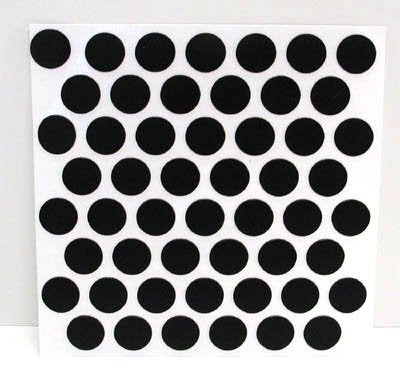 FastCap Adhesive Cover Caps PVC Black 9/16" (1 Sheet 52 Caps) - NewNest Australia