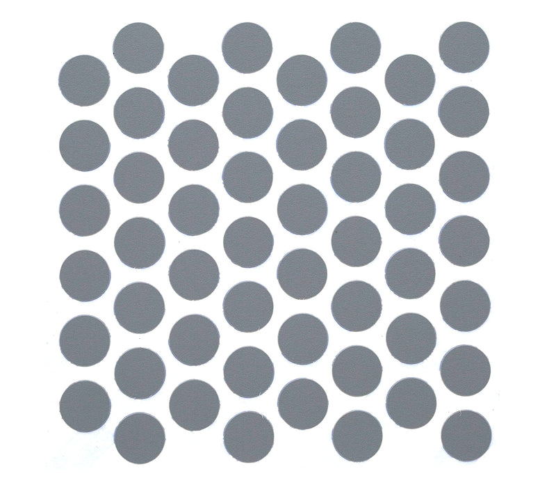 FastCap Adhesive Cover Caps PVC Fog Grey 9/16" (1 Sheet 52 Caps)
