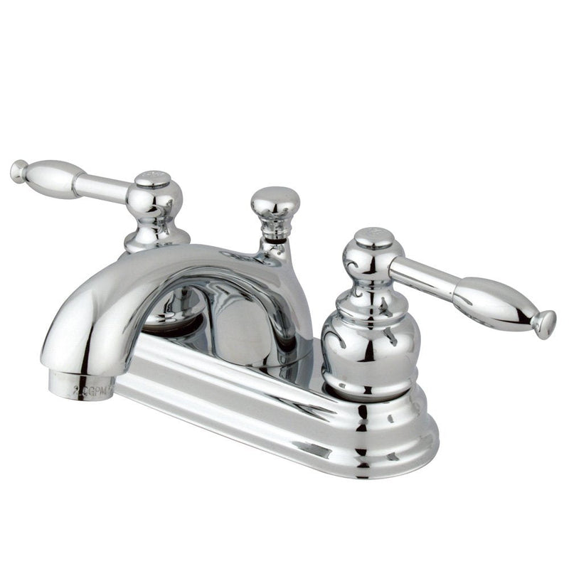 Kingston KB2601KL 4" Centerset Bathroom Faucet, Polished Chrome
