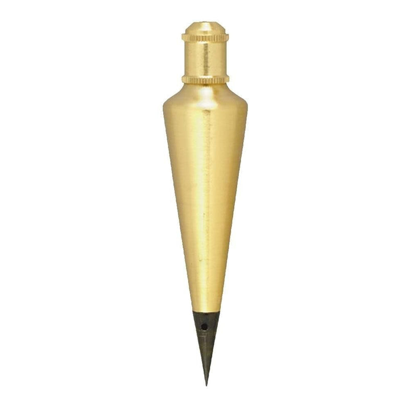 Johnson Level & Tool 116 Plumb Bob, 16 oz., Brass Finish, 1 Pack,Black 16 Ounce