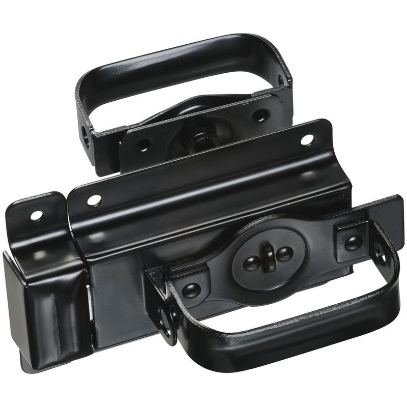 National Hardware N101-576 Swinging Door Latch, Heavy Duty, Interior & Exterior Use, Coated with WeatherGuard Protection, Black 3/4"