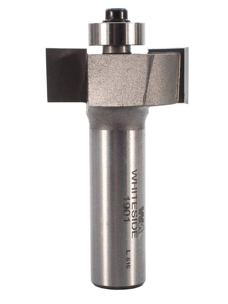 Whiteside Router Bits 1901 Standard Rabbeting Bit with 1-1/4-Inch Large Diameter, 3/8-Inch Cutting Diameter and 1/2-Inch Cutting Length