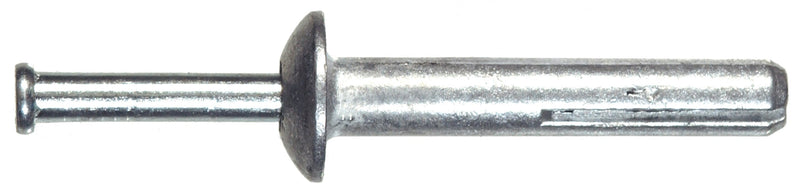 Hillman 372054 Hammer Drive Anchor, 1/4 x 1-Inch, 100-Pack , zinc