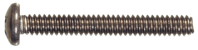 Hillman 18-8 Stainless Steel Pan Head Phillips Machine Screw #10-24 x 2- Inch- 100 Pack 828514