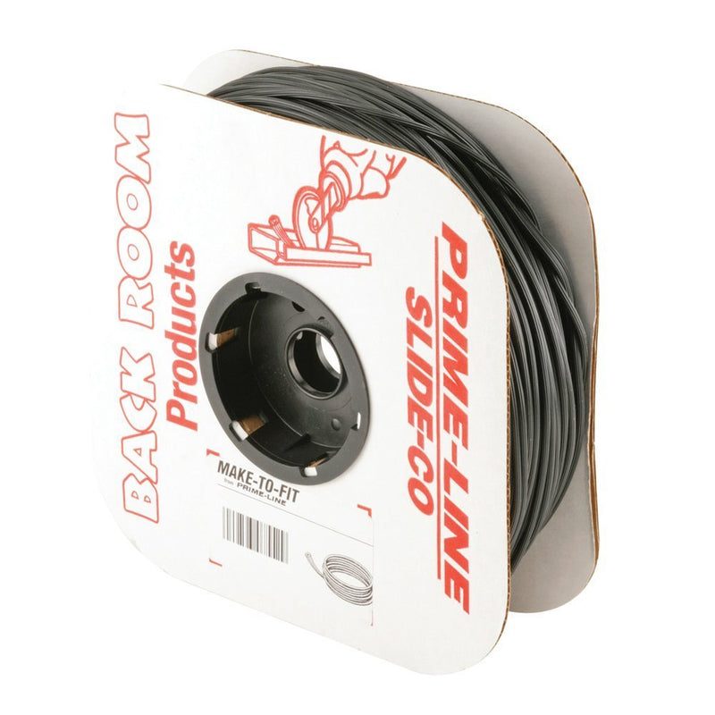 Prime-Line P 7604 0.25 In. x 250 ft. Roll Black Spline (1 Roll)