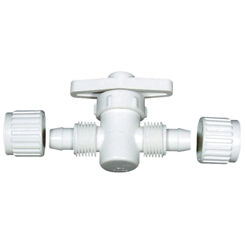Flair-It Sales 16880 Plastic Straight Stop Valve, 0.5' Size 1