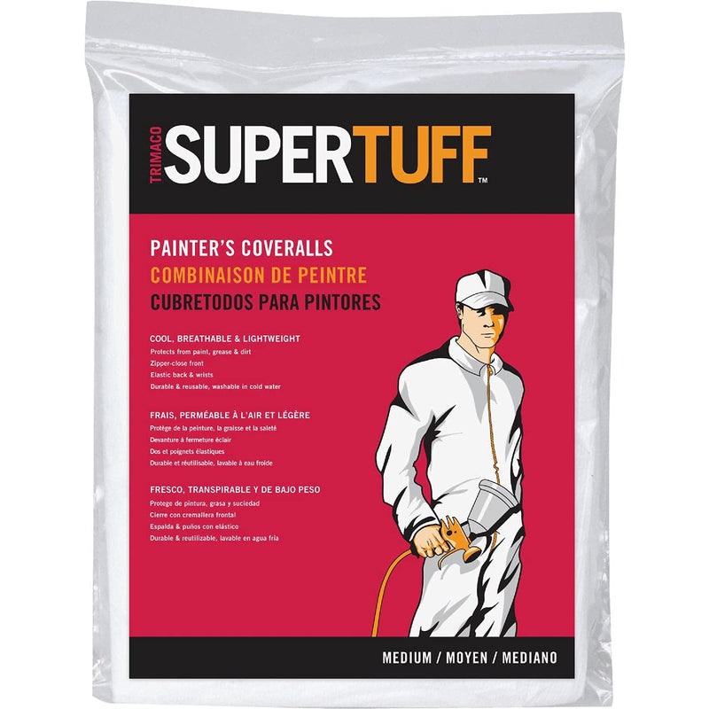 Trimaco SuperTuff Polypropylene Coverall, Medium 1 Count (Pack of 1)