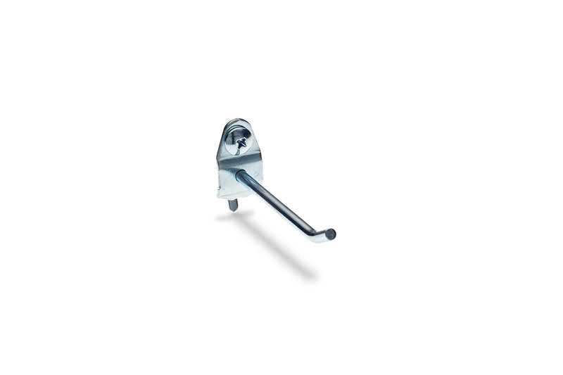 Triton Products 2-1/2" Steel Pegboard Hooks - Heavy Duty Single Rod 10-Pack Durahook, 30 Degree Bend, Fits 1/8 Inch and 1/4 Inch Duraboards and Pegboards 2 1/2 Inch