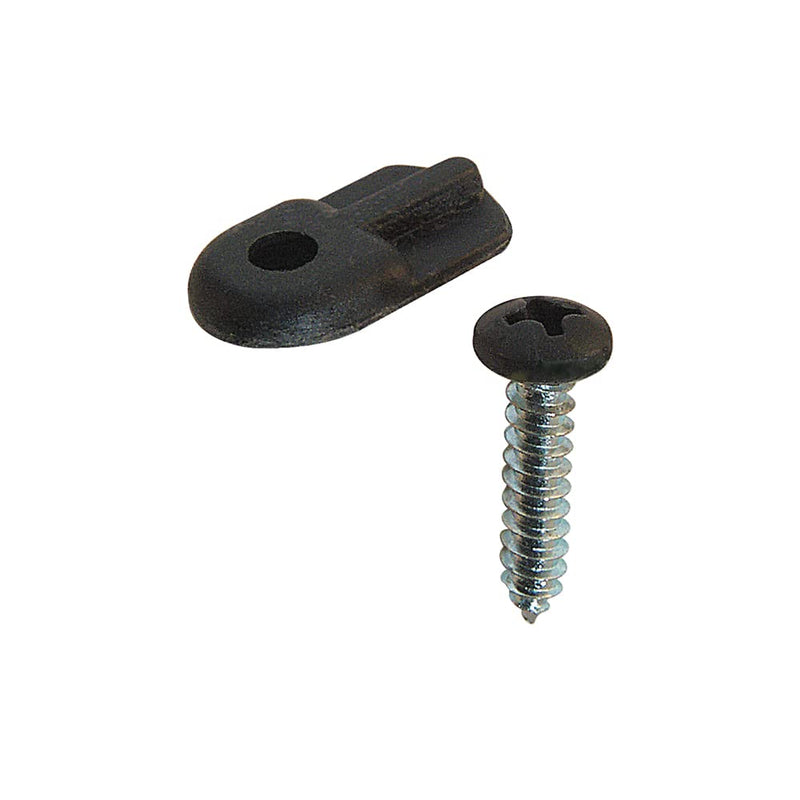Prime-Line PL 7906 Flush Screen Clips with Screws, Plastic, Black (12 Pack) 12 Pack