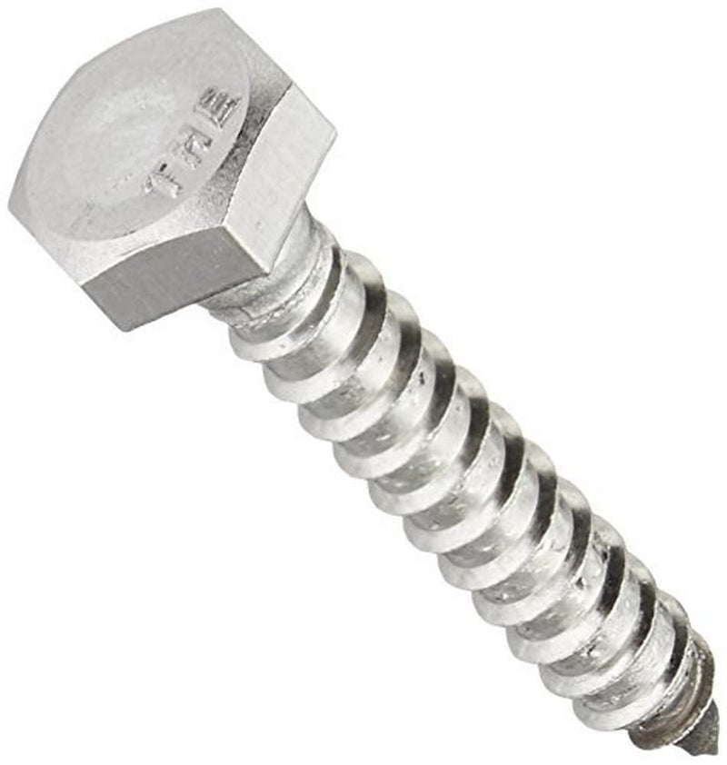 The Hillman Group 832004 1/4 x 1-1/2-Inch Stainless Steel Hex Lag Screw, 50-Pack