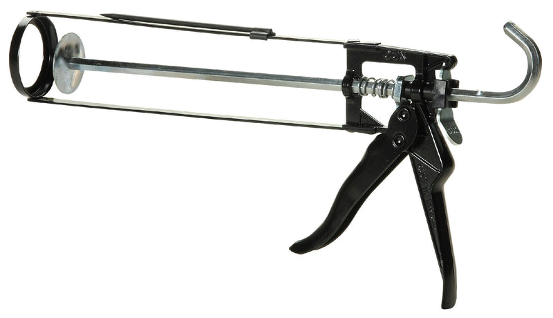 COX 41001 Wexford 10.3-Ounce Cartridge Manual Skeleton Steel Caulk Gun, Black 10 oz