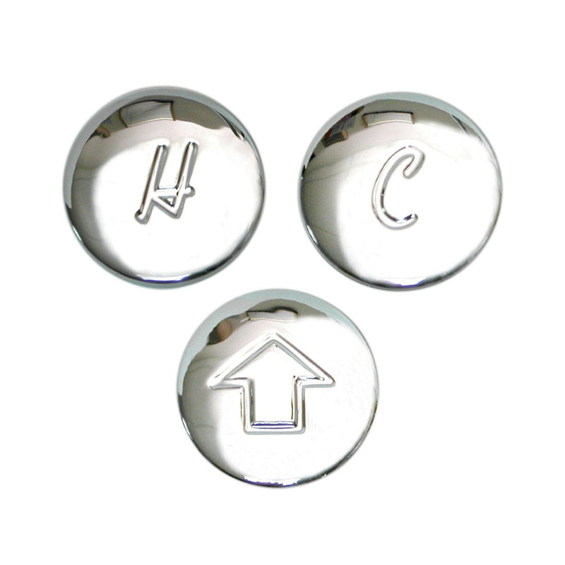 Danco 80682 Index Buttons for Price Pfister Faucets, Chrome