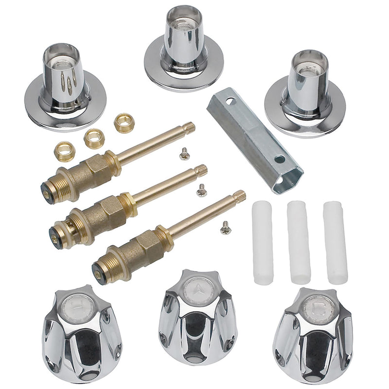 Danco 3-Handle Trim Kit for Price Pfister Verve, Chrome (39619)