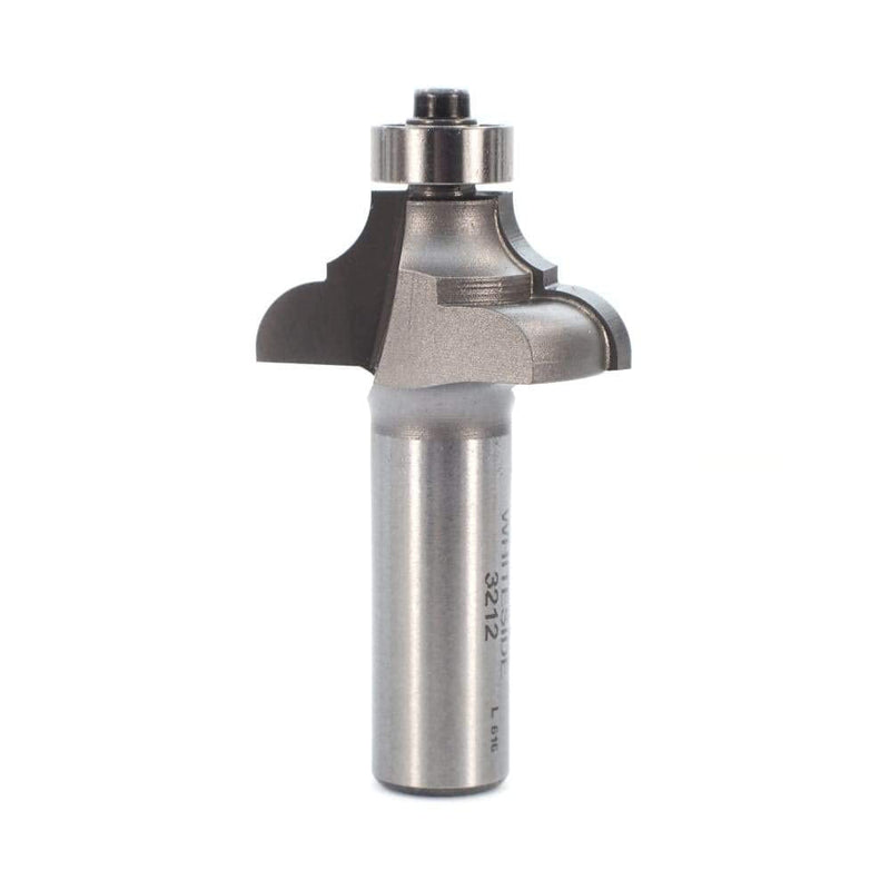 Whiteside Router Bits 3212 Cove and Bead Bit with 1/4-Inch Radius, 1-5/16-Inch Large Diameter and 5/8-Inch Cutting Length
