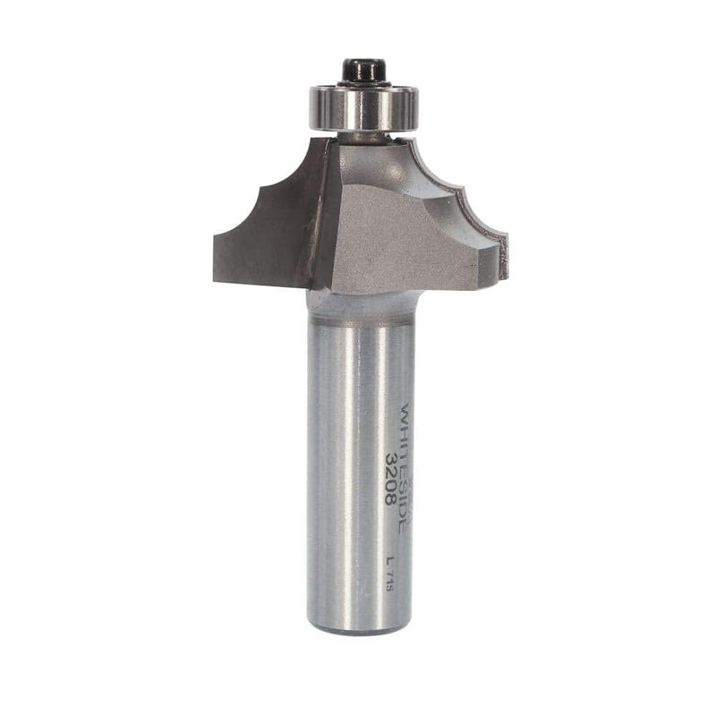 Whiteside Router Bits 3208 Double Round Bit with 7/32-Inch Radius, 1-3/8-Inch Large Diameter and 5/8-Inch Cutting Length