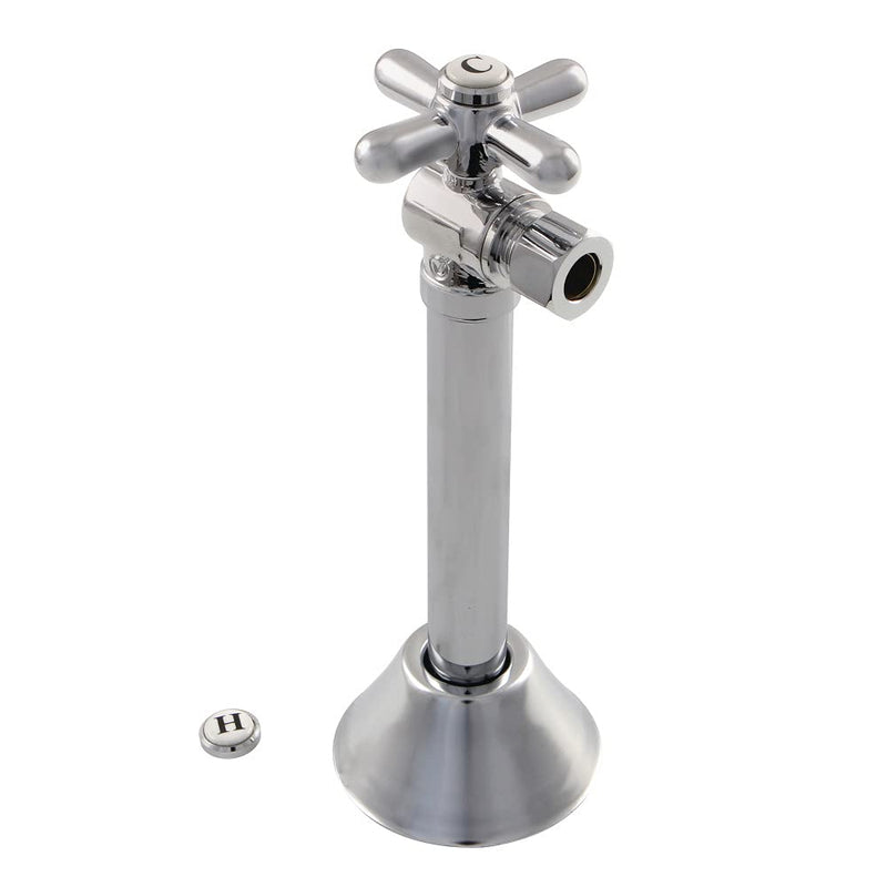 Kingston CC83201X O.D. Comp Angle Shut-Off Valve, Polished Chrome