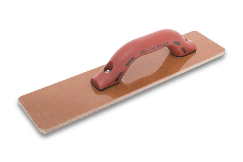 MARSHALLTOWN Resin Hand Float, 16 x 3-1/2 Inch, DuraSoft Handle, Laminated Canvas Resin, Concrete Tool, Easily Works Color Hardeners into Concrete, Square End, Concrete Tools, Made in USA, 4526D 16 Inch