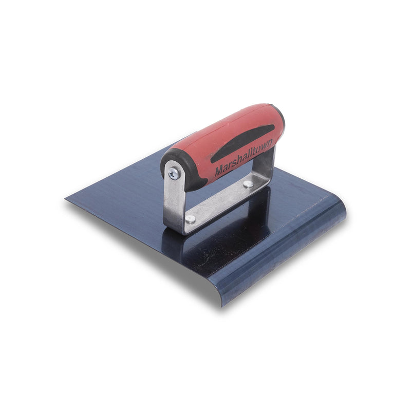 MARSHALLTOWN Straight Concrete Edger, 6 x 6 Blue Steel Blade, 5/8 Lip x 1/2 Radius, Made in The USA, 163BD 6 x 6 x 5/8 x 1/2