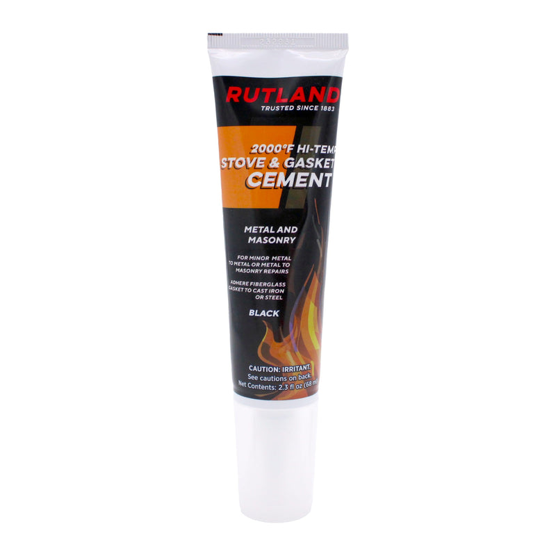 Rutland Stove Gasket Cement, 2.3-Ounce Tube, Black