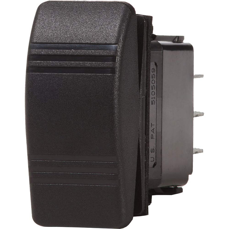 Blue Sea Systems 8290 Contura (ON)-OFF-(ON) DPDT Switch, Black