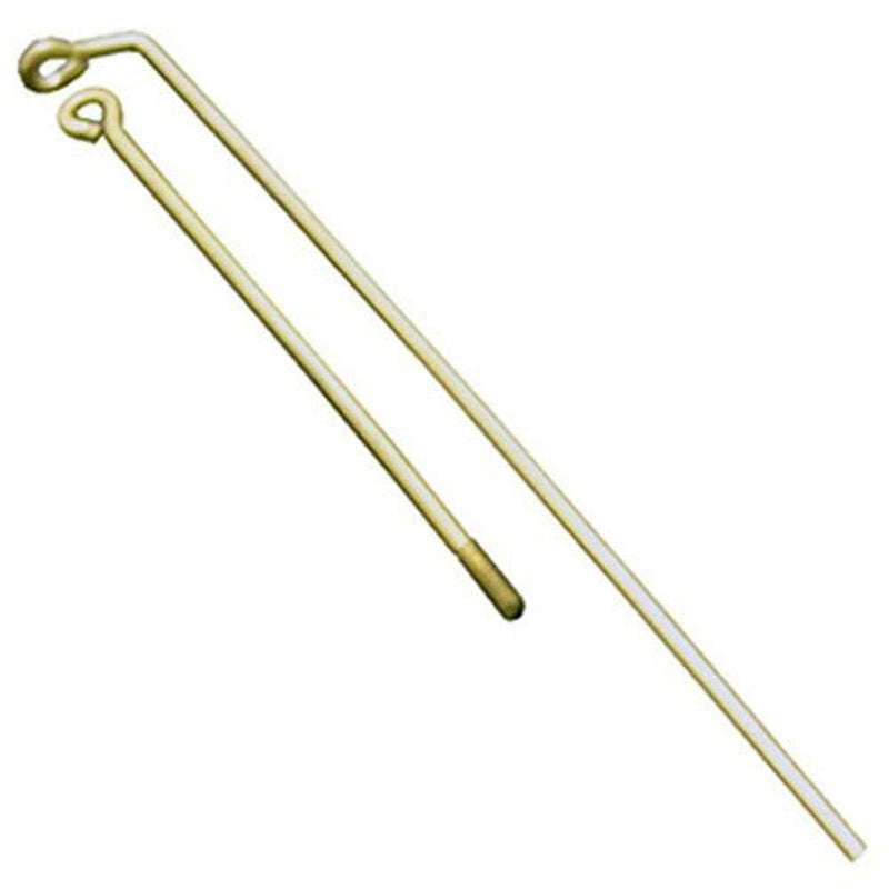 LASCO 04-3525 Toilet Tank Ball Lift Wires Brass, with Set Lower Wire Threaded and Upper Wire Bent