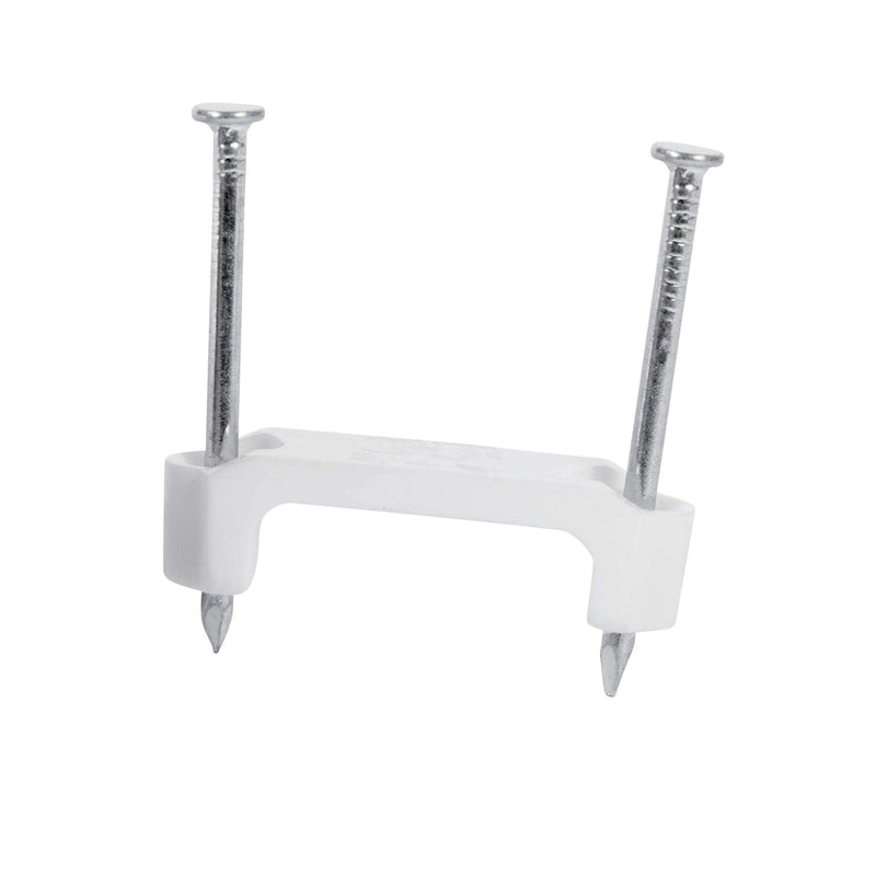 Gardner Bender PS-250N Plastic Cable Staple, ½", Secures: Romex, UF and NM Cable, White