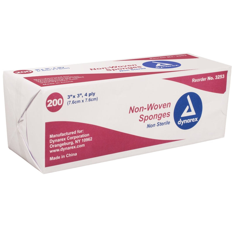 Gauze Non- Woven Sponges Non-Sterile - 3 in X 3 in - 4 Ply - 200 ea - NewNest Australia