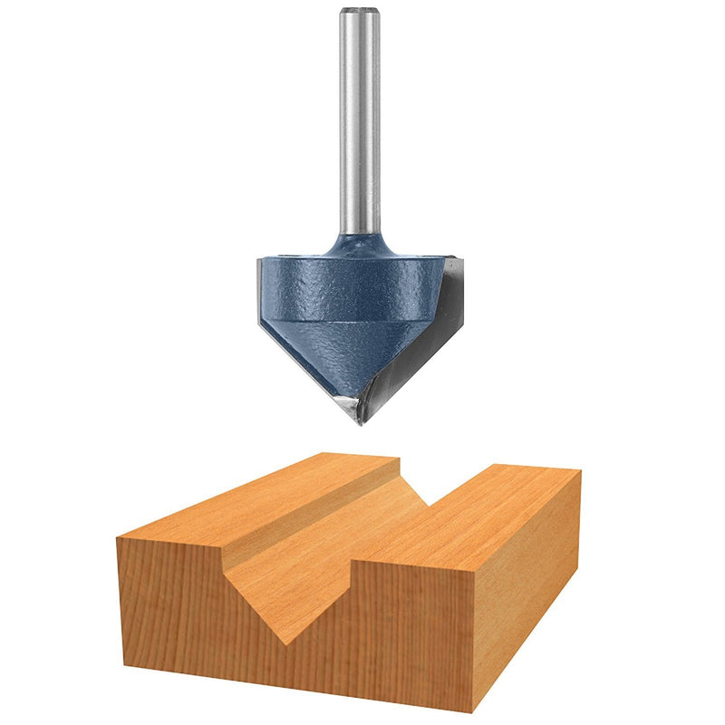 Bosch 85220M 90° x 1-1/4 in. Carbide Tipped V-Groove Bit