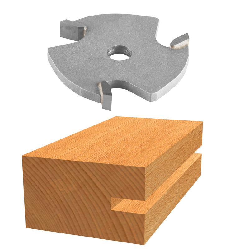 BOSCH 85610M 1/4 in. Carbide Tipped 3-Wing Slotting Cutter Bit