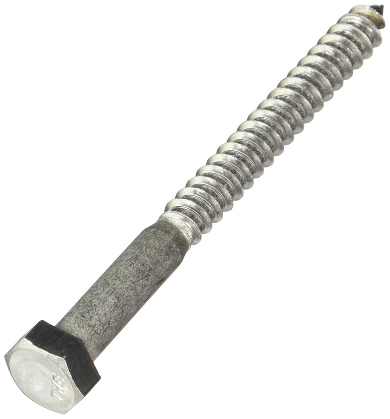 The Hillman Group 832042 5/16 x 3-1/2-Inch Stainless Steel Hex Lag Screw, 25-Pack