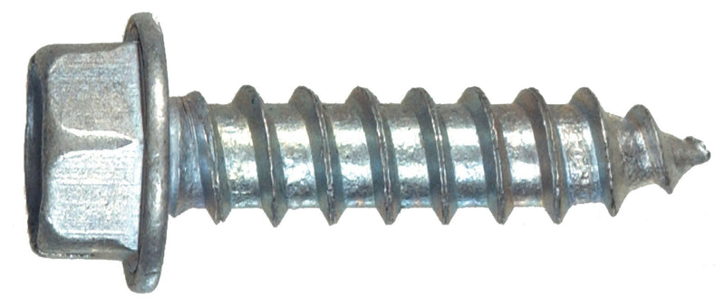The Hillman Group 70326 12-Inch x 2-1/2-Inch Hex Washer Head Slotted Sheet Metal Screw, 100-Pack