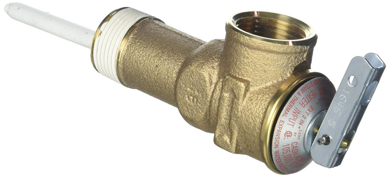 Reliance Water Heater 100108456 Temperature & Pressure Valve with 2" Long Shank, 3/4" Male NPT