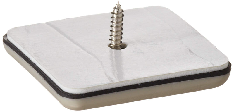 Shepherd Hardware 9244 2-1/8-Inch Square, Adhesive Slide Glide Furniture Sliders, 4-Pack , Beige 2-1/8 Inch, 4-Pack