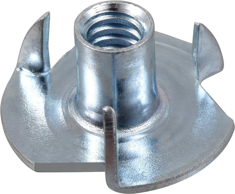 Hillman 180291 Pronged Tee Nut, 8-32, 100-Pack , Zinc #8-32