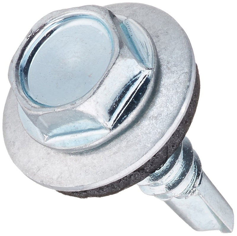 The Hillman Group 561025 10-16-Inch x 3/4-Inch Washer Head Neoprene Washer Self Drilling Screw, 100-Pack