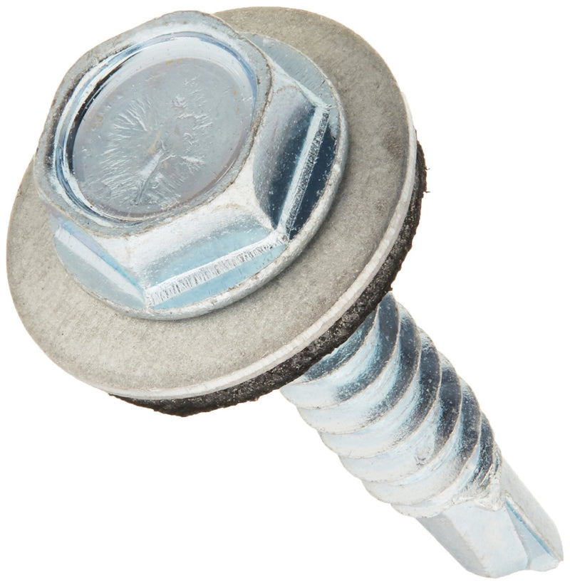The Hillman Group 561028 10-16-Inch x 1-Inch Washer Head Neoprene Washer Self Drilling Screw, 100-Pack