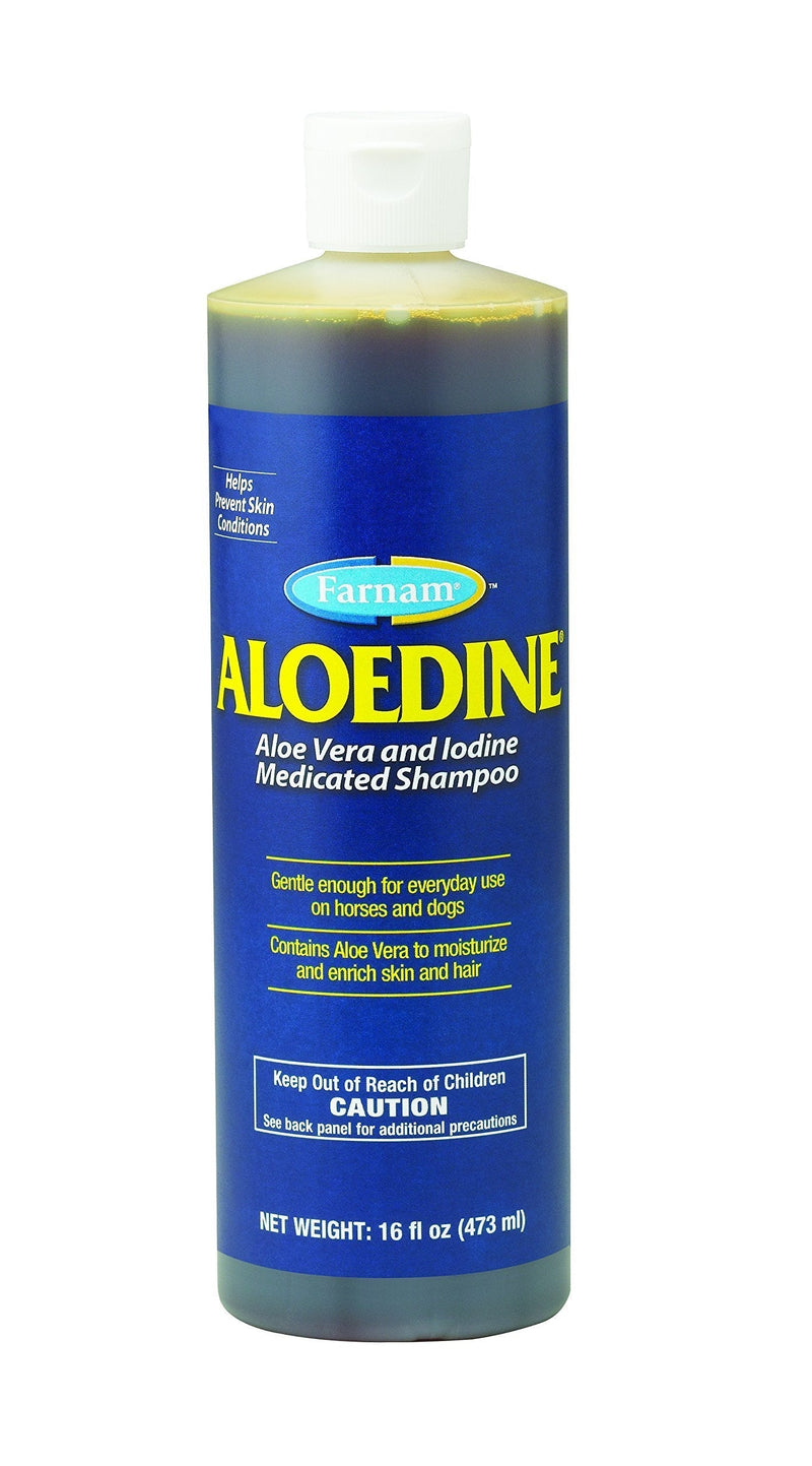 [Australia] - Farnam Medicated Shampoo and Cream for Horses and Dogs, with Aloe Vera and Iodine 16 Ounce shampoo 