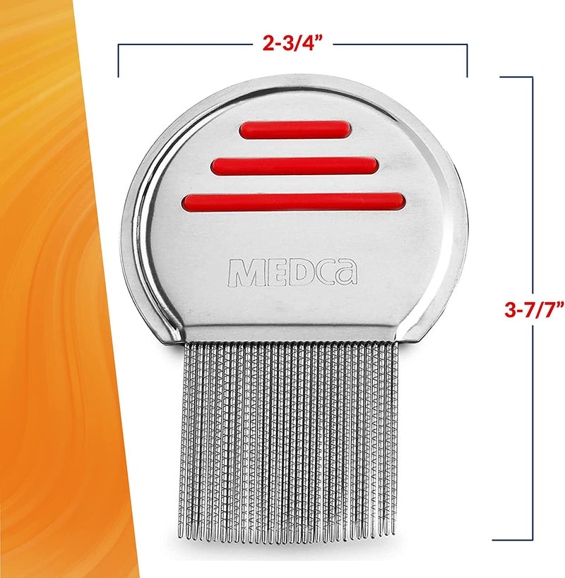 Nit Free Terminator Lice Comb, Professional Stainless Steel Louse and Nit Comb for Head Lice Treatment, Removes Nits, COLORS MAY VARY 1 Pack - NewNest Australia