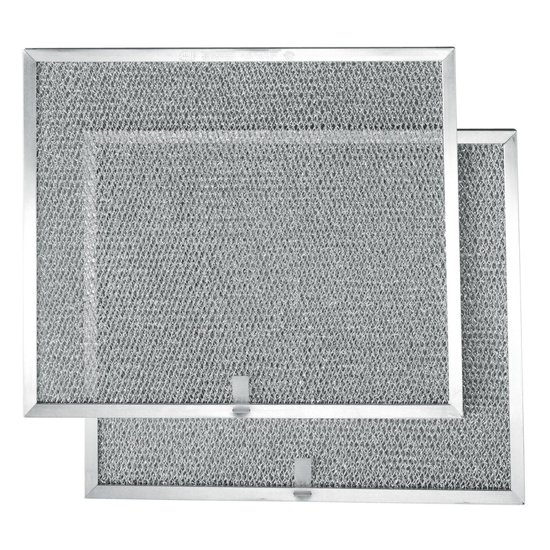 Broan-NuTone BPS1FA30 Aluminum QS1 Series Range Hoods, Kitchen Exhaust Grease Filter, 2 Count (Pack of 1), Grey, 2 Set 11.8" x 14.3" x 0.4"