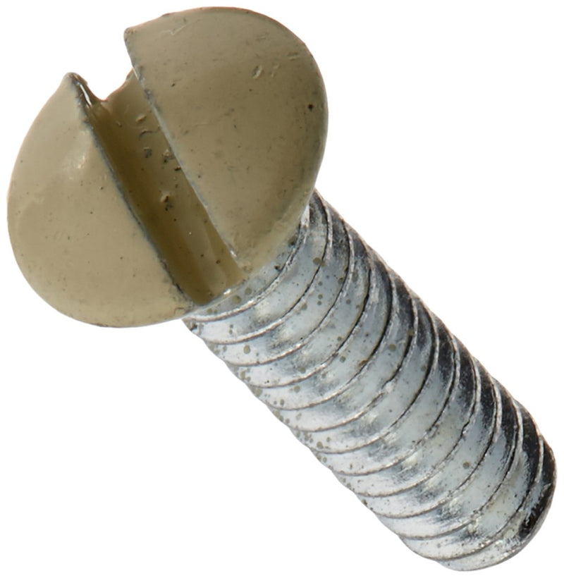 Leviton L01-86000-PRT Ivory Metal Wall Plate Screws 20 pk, Pack of 1, As Shown in The Image