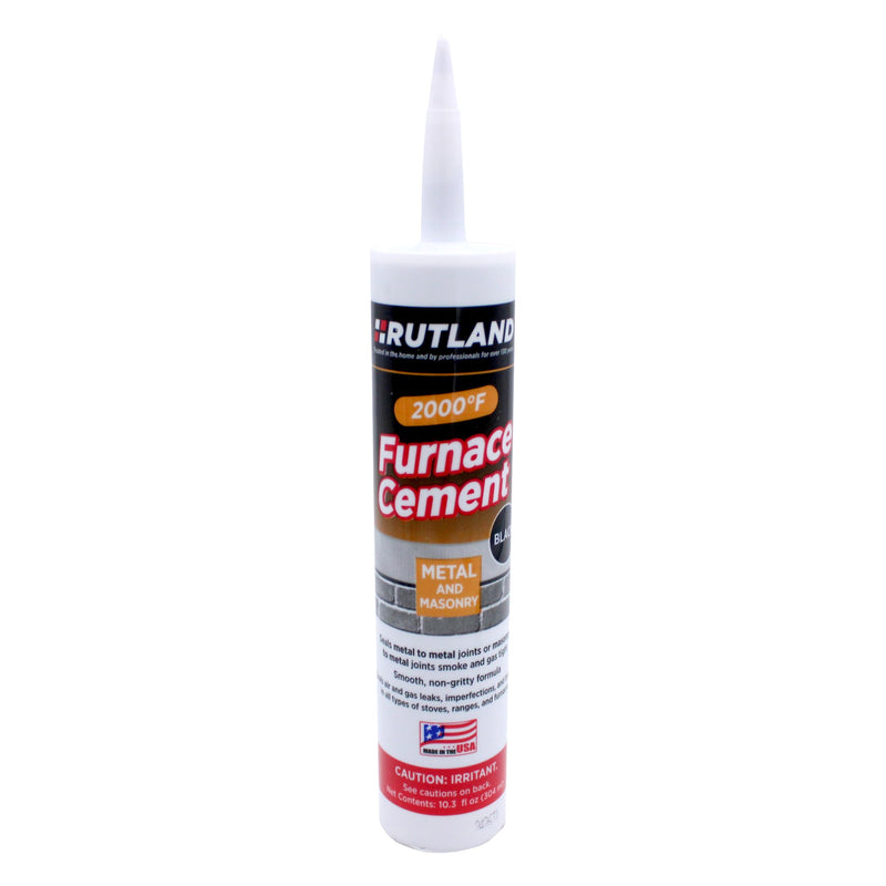 Rutland Products Black, 10.3 fl oz Cartridge Furnace Cement, 10 10.3 fl. oz. Cartridge