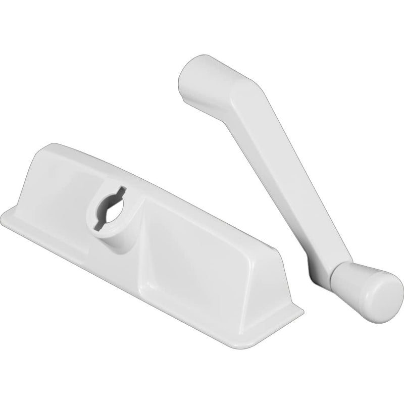 Prime-Line TH 24003 White, Diecast and Plastic, Operator Cover and Crank Handle, 11/32 in. Drive Spline (Single Pack)