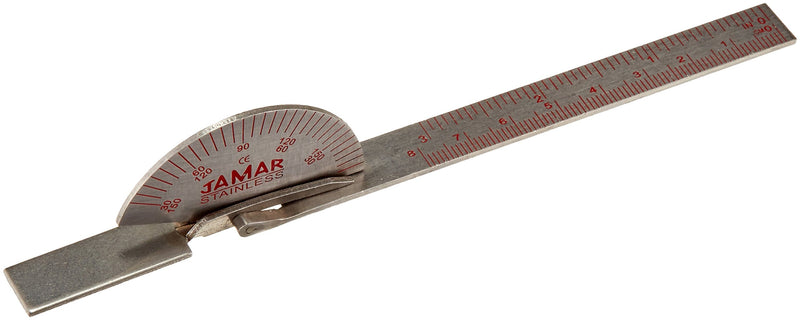 Jamar 52607 Stainless Steel Short Finger Goniometer, 6" Length 6"