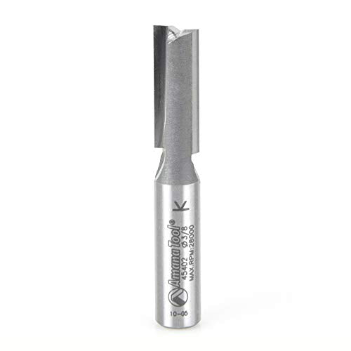 Amana Tool - 45402 Carbide Tipped Straight Plunge 3/8 Dia x 1" x 3/8 Shank