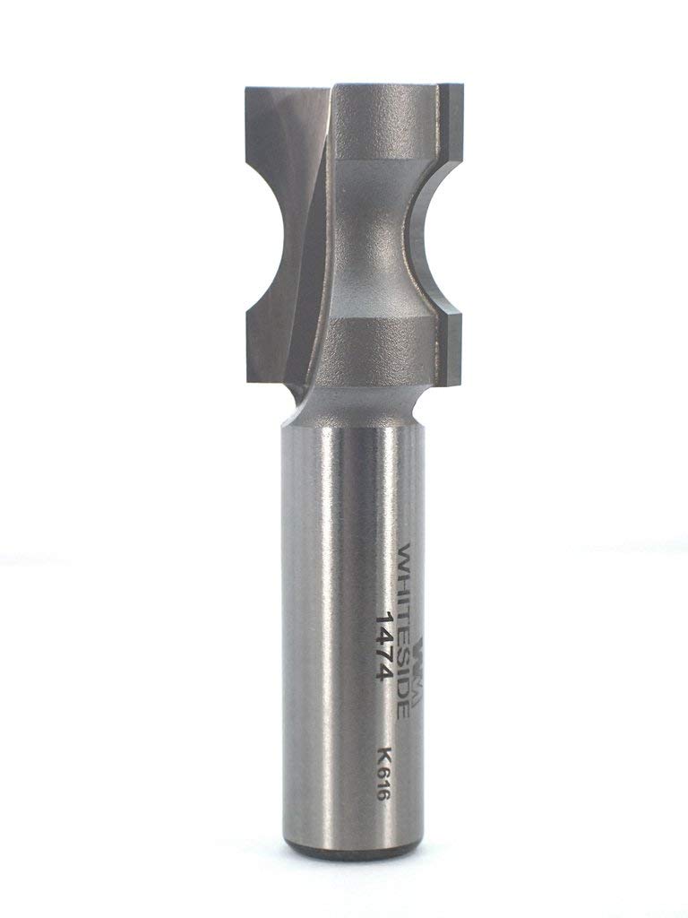Whiteside Router Bits 1474 Oval Edge Bit with 1/2-Inch Bead, 1/8-Inch Depth and 1-Inch Cutting Length