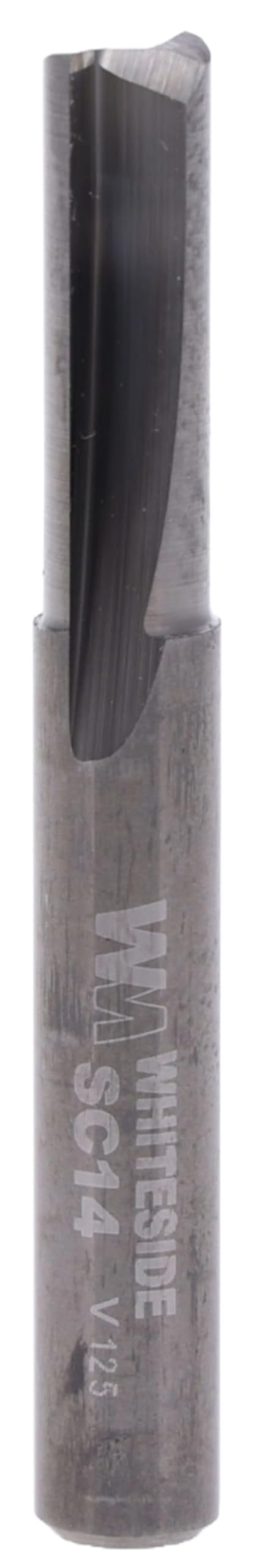 Whiteside Router Bits SC14 Standard Straight Bit with Solid Carbide 1/4-Inch Cutting Diameter and 3/4-Inch Cutting Length